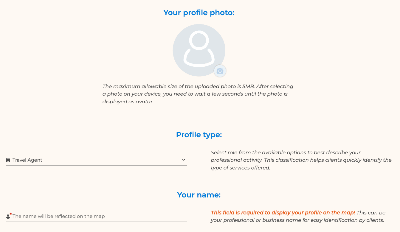 agent profile name